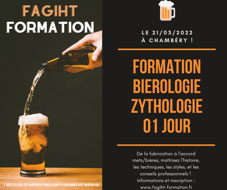 Formation Bièrologie / Zythologie le 21 mars 2022 à Chambéry. - Fagiht ...